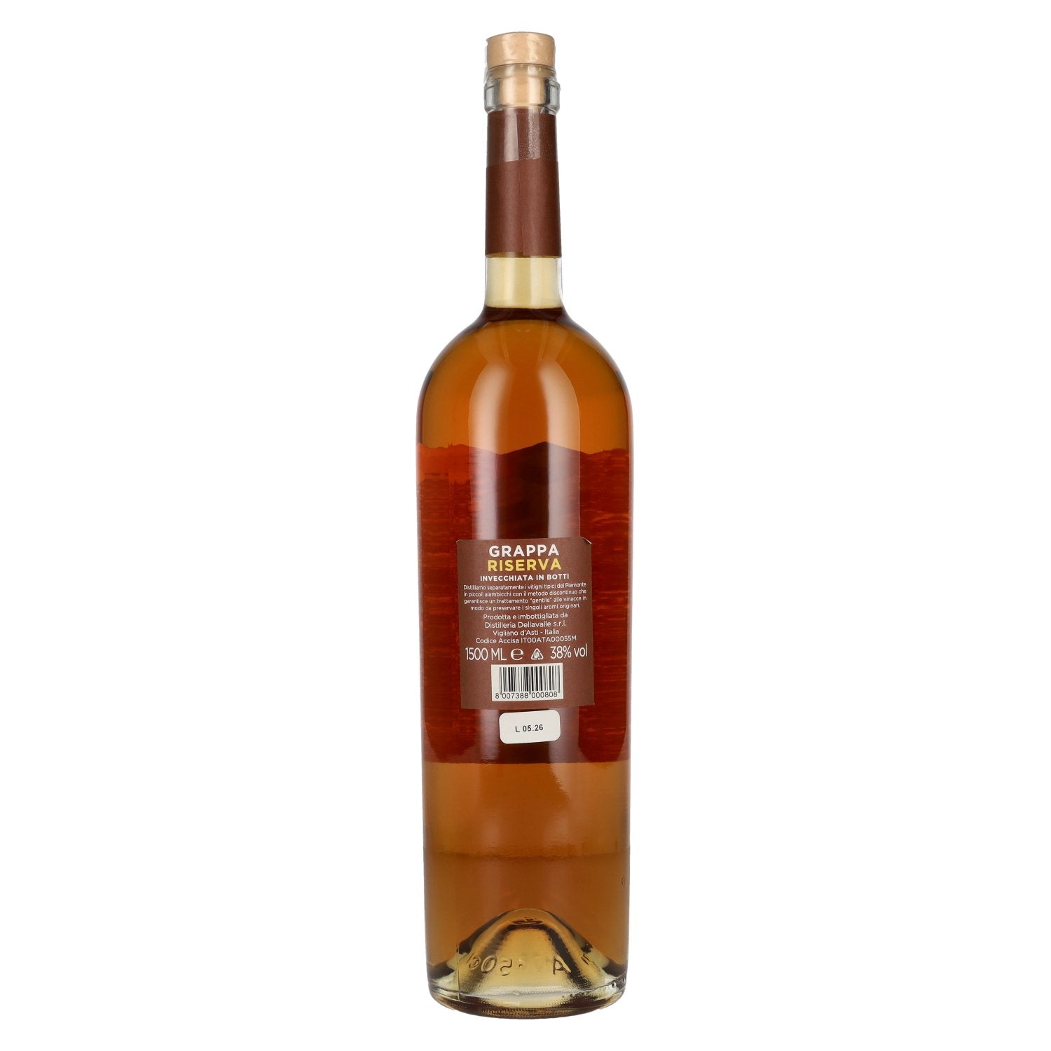 Dellavalle GRAPPA RISERVA 38% Vol. 1,5l