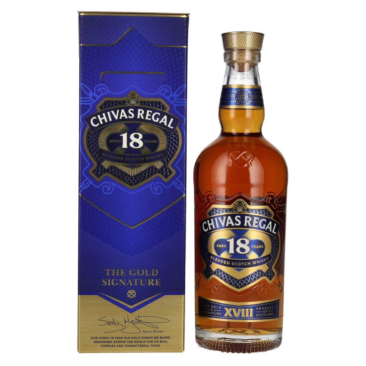 Chivas Regal 18 Years Old THE GOLD SIGNATURE 40% Vol. 0,7l in Geschenkbox