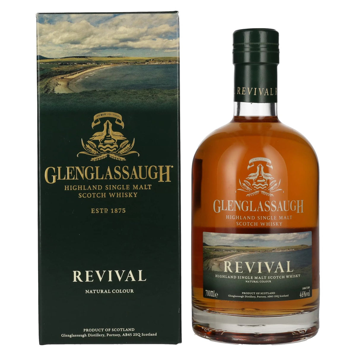 Glenglassaugh REVIVAL Highland Single Malt Scotch Whisky 46% Vol. 0.7l in gift box