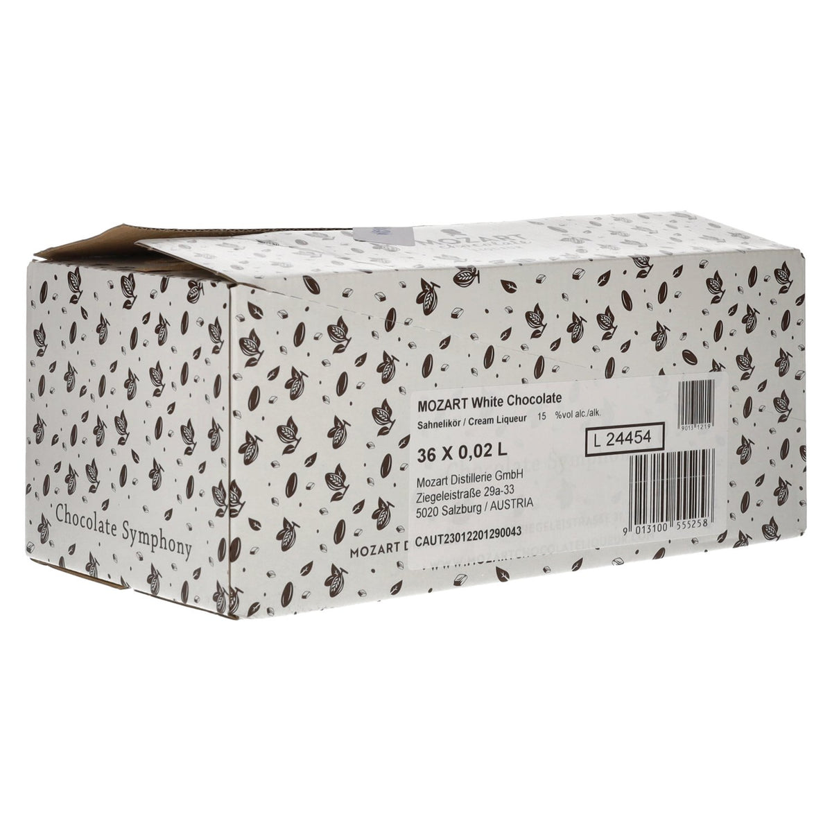 Mozart White Chocolate Cream Liqueur 15% ABV 36 x 0.02 l
