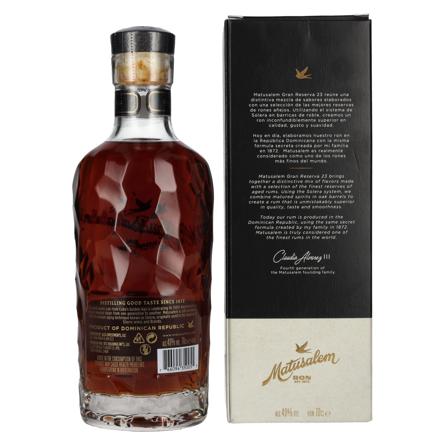 Ron Matusalem 23 Solera Gran Reserva ENIGMA Rum 40% Vol. 0,7l in Geschenkbox