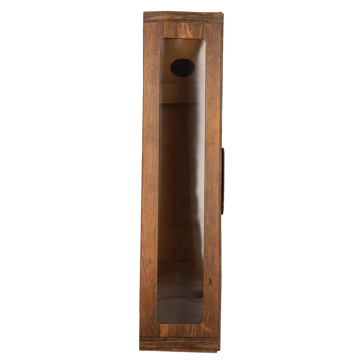 Präsentkarton Vintage Holzoptik mit Fenster 1er