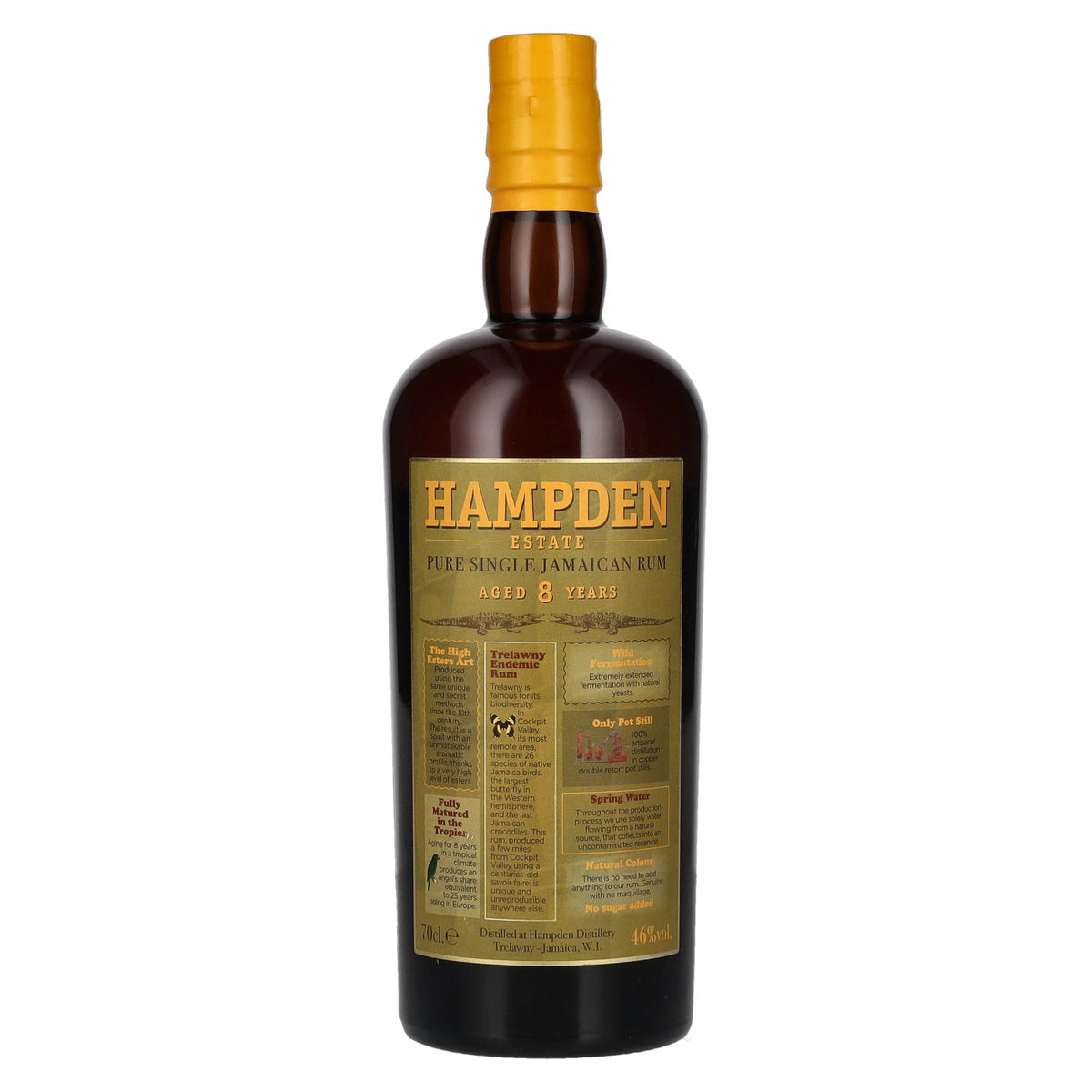 Hampden Estate Rum 8-Year-Old Pure Single Jamaican Rum 46% ABV 0.7l