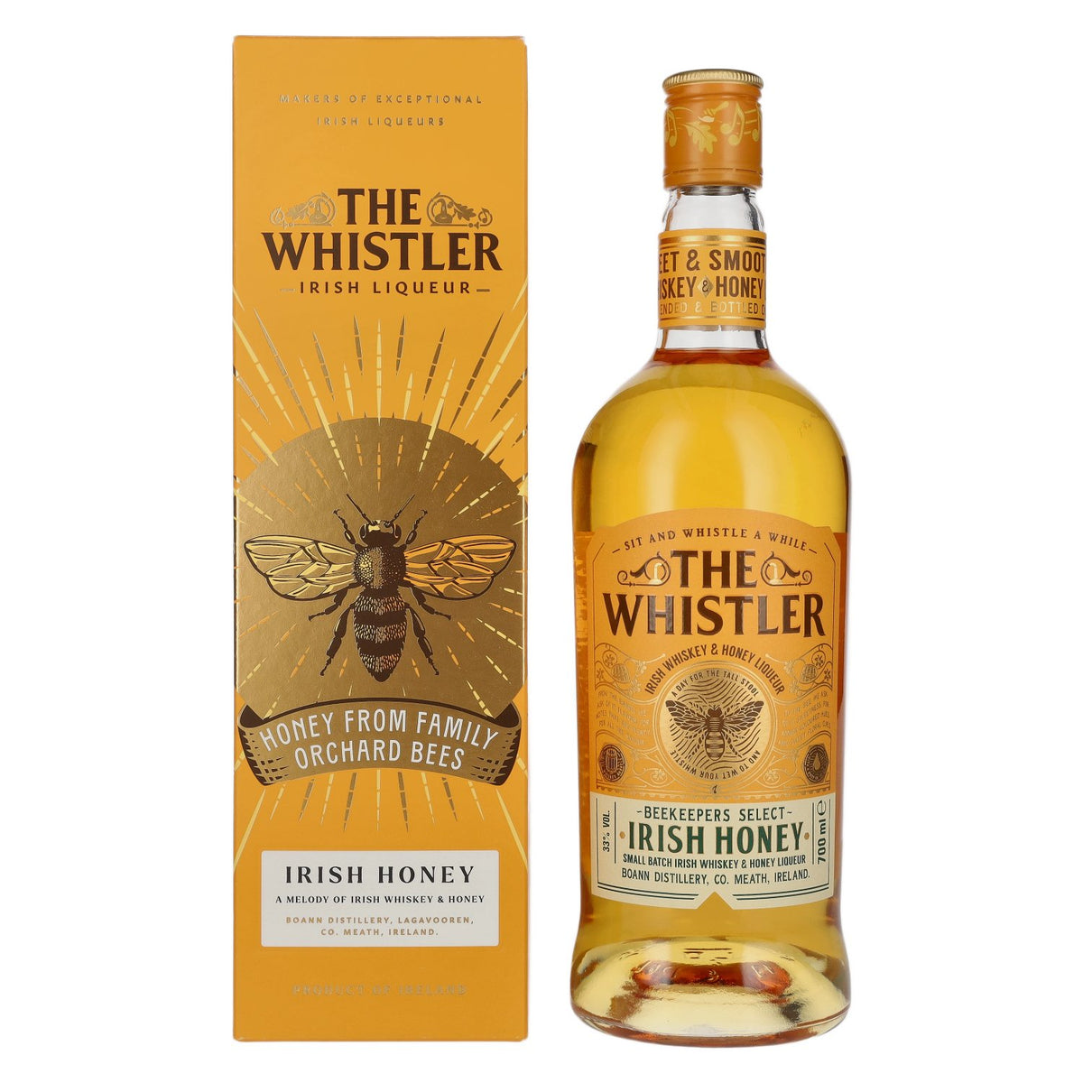 The Whistler IRISH HONEY Irish Whiskey & Honey Liqueur 33% Vol. 0.7l in Gift Box