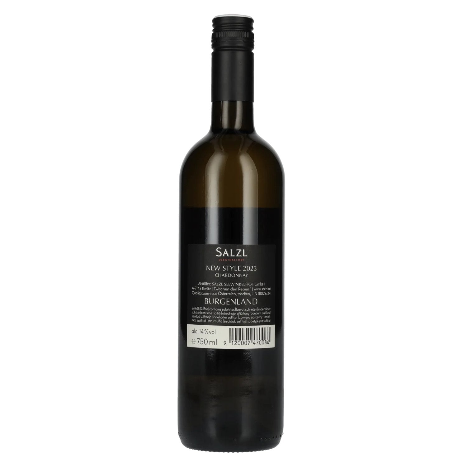 Salzl New Style Chardonnay 2023 14% Vol. 0,75l