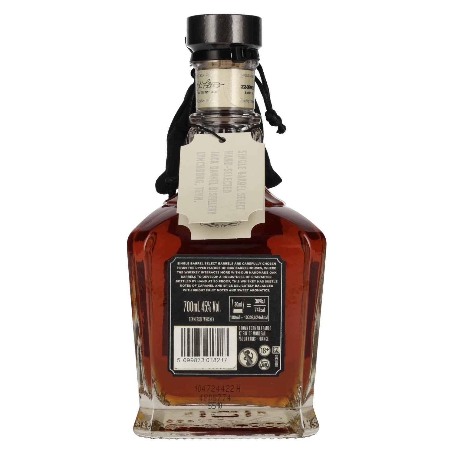Jack Daniel's Select Single Barrel Tennessee Whiskey 45% Vol. 0,7l mit Whisky Stones