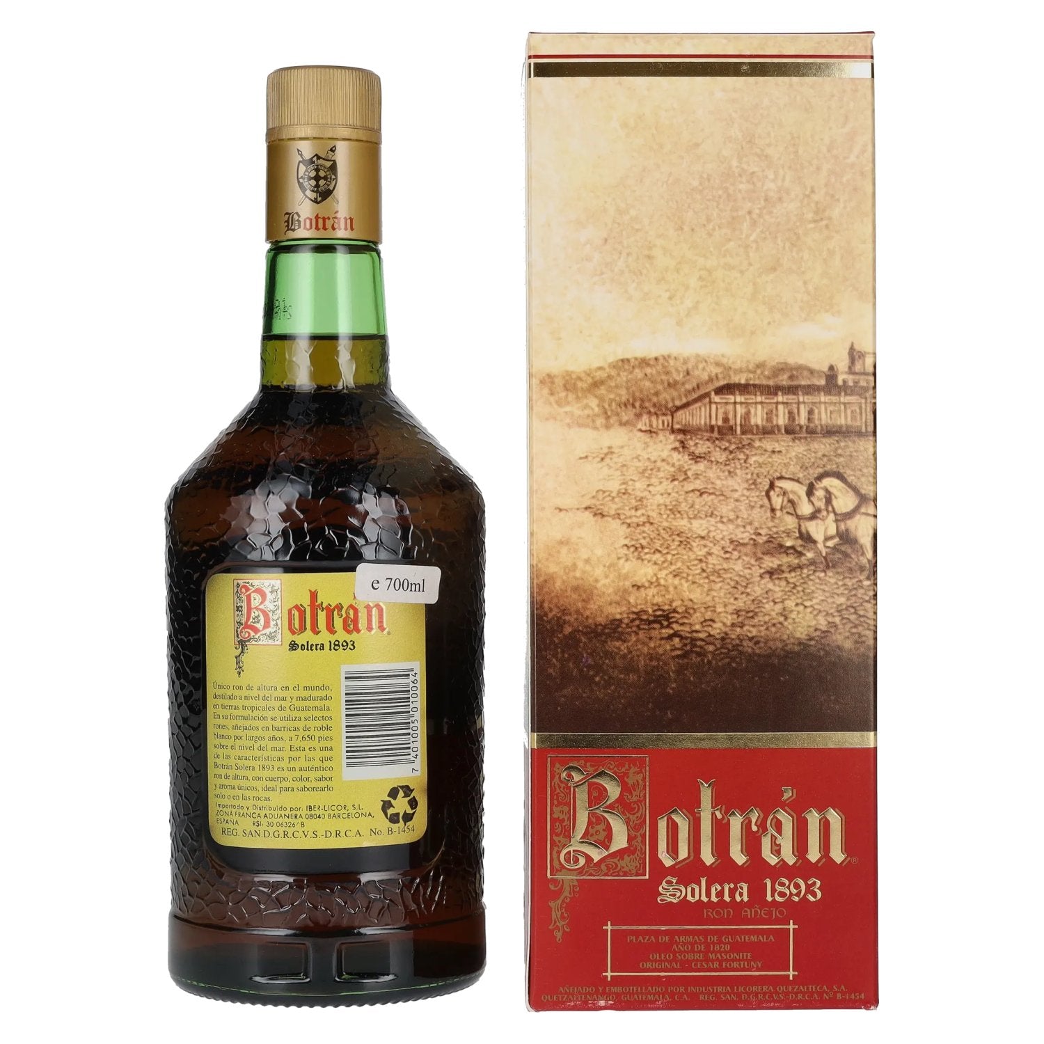 Botran Ron Solera 1893 PRIMERA EDICION Premium Gold Rum 40% Vol. 0,7l in Geschenkbox