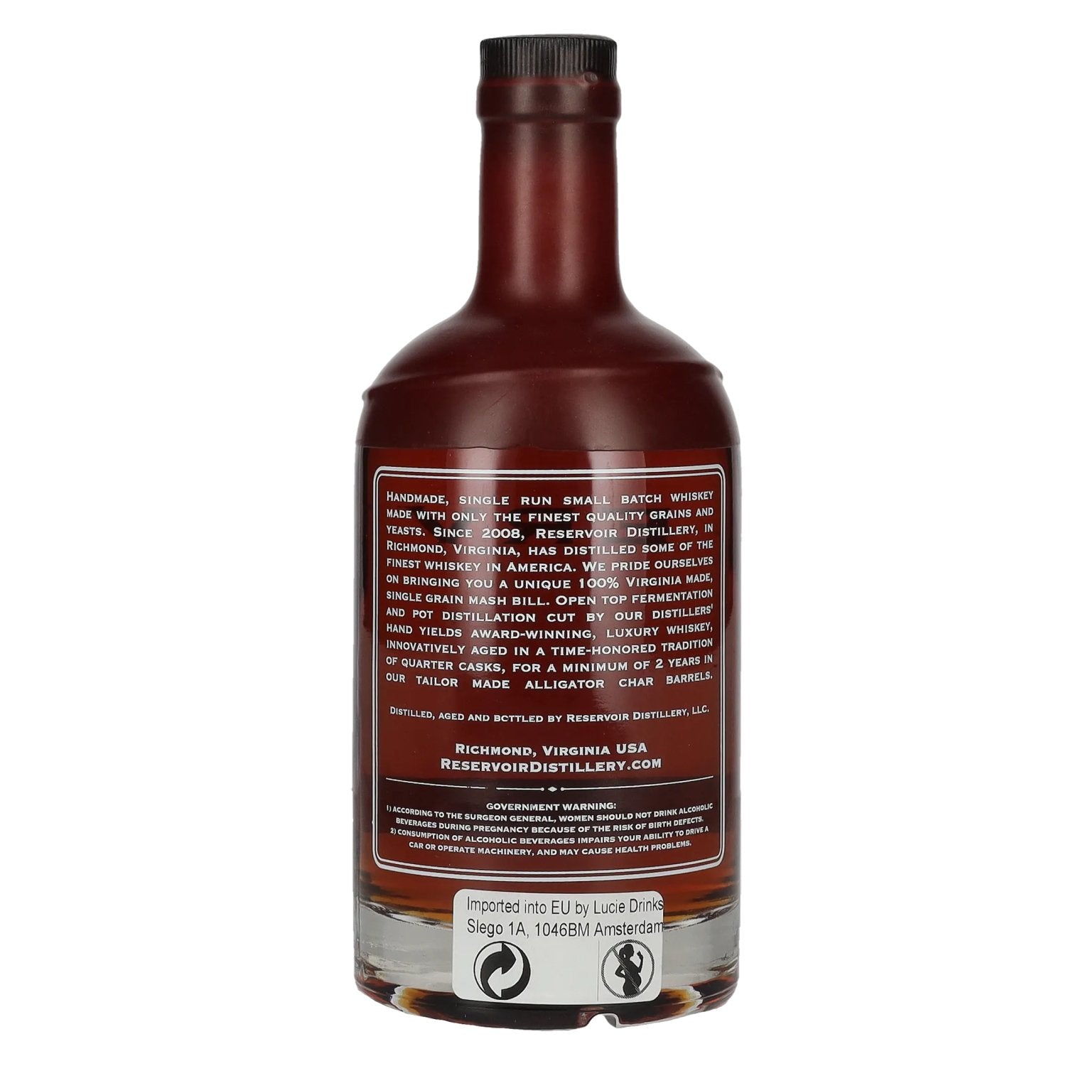 Reservoir Virginia Rye Whiskey Batch 1 Year 2024 50% ABV 0.7l