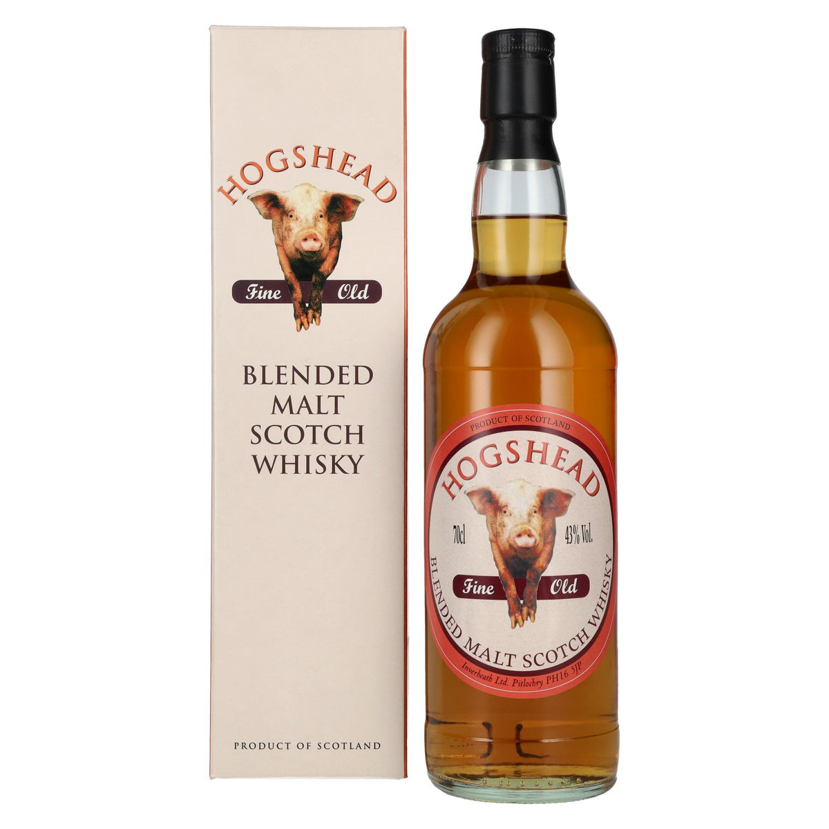 Hogshead Fine Old Blended Malt Scotch Whisky 43% Vol. 0.7L in gift box