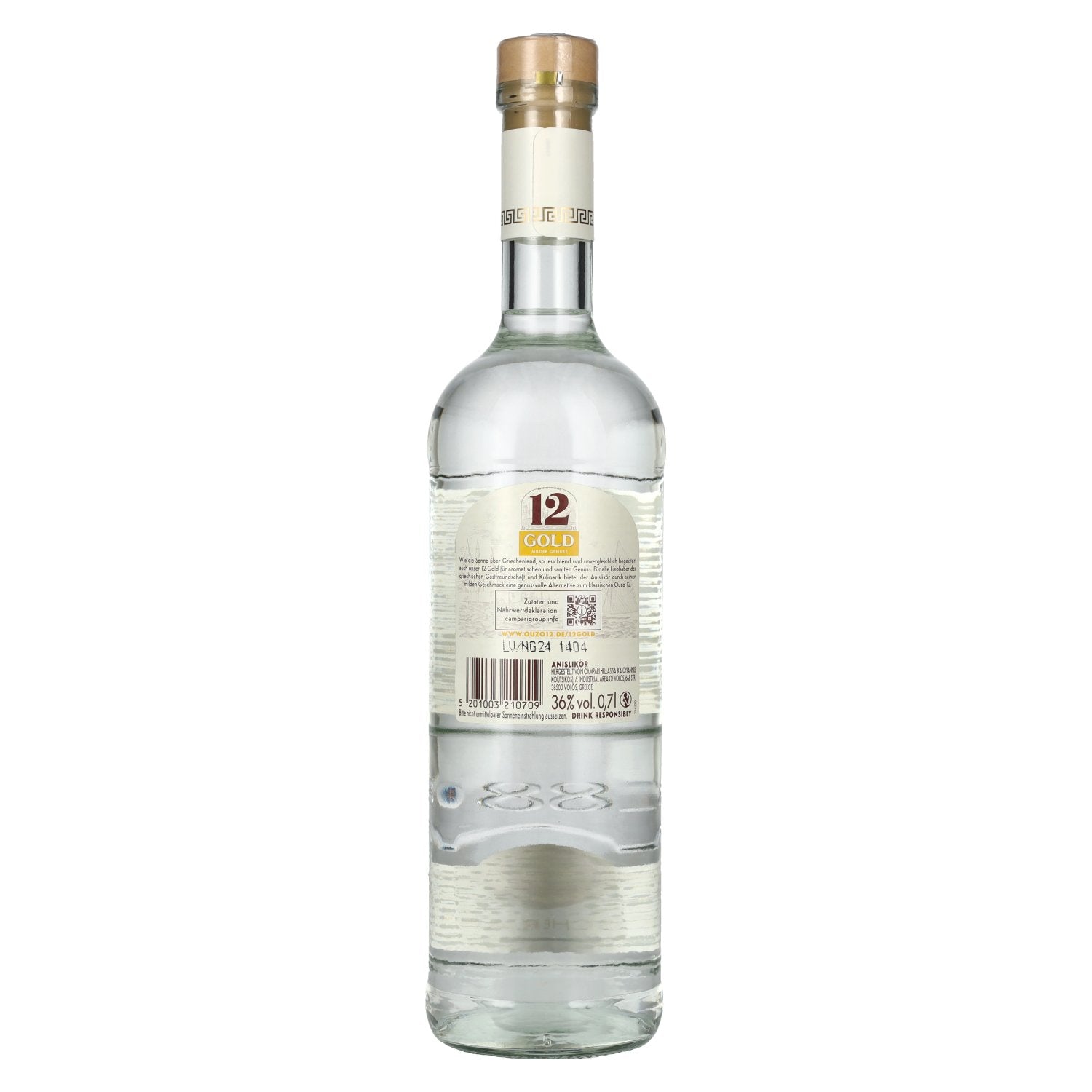 12 GOLD Anislikör by Ouzo 12 36% Vol. 0,7l