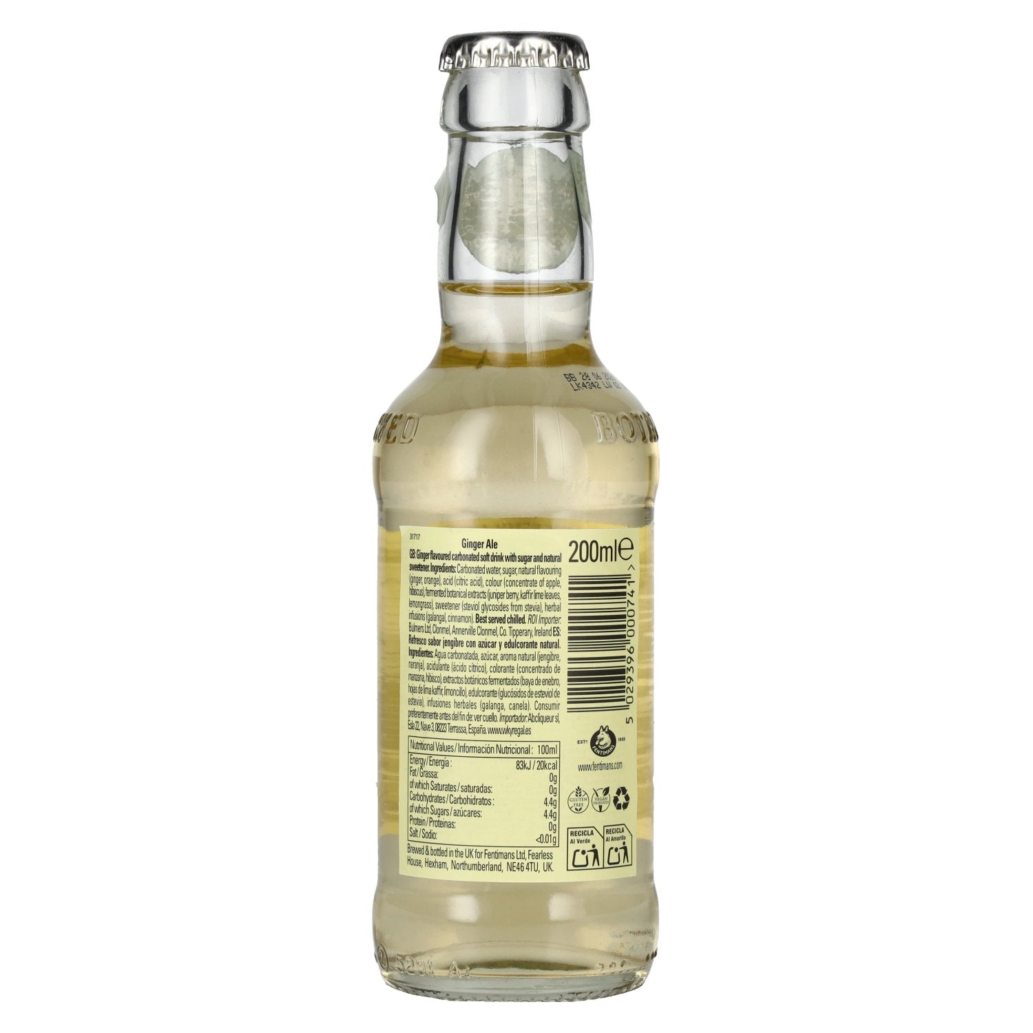 Fentimans GINGER ALE 6x4x0.2l
