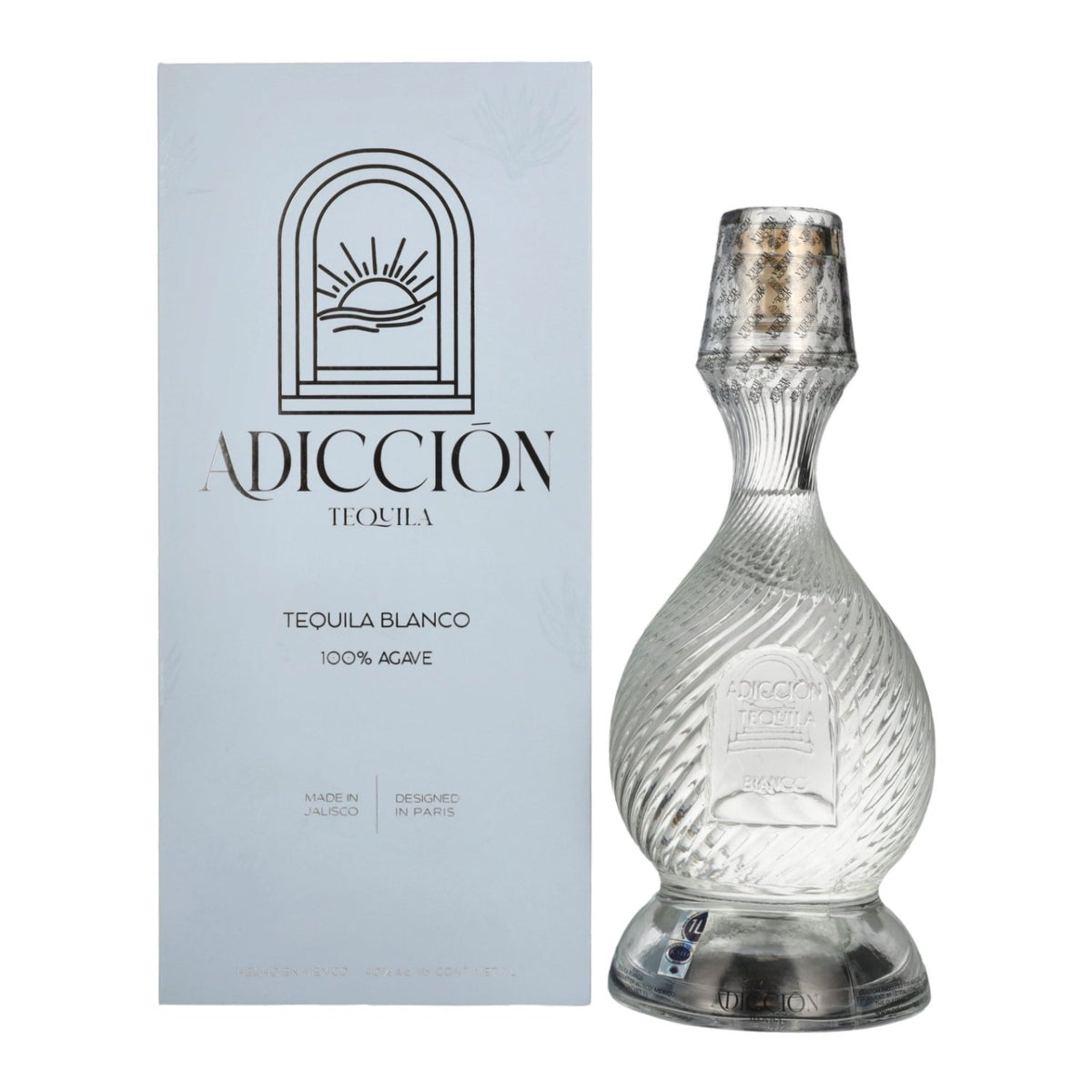ADICCIŌN Tequila Blanco 100% Agave 40% vol. 1 litre