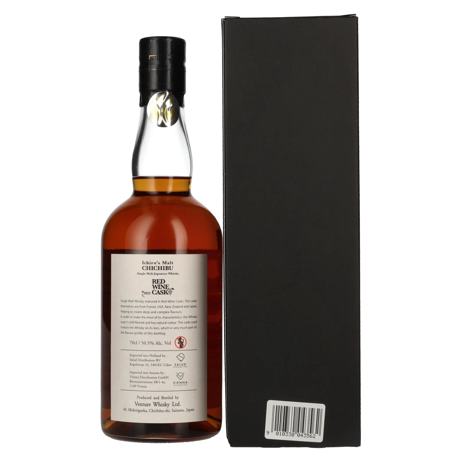 Chichibu Ichiro's Single Malt Red Wine Cask Japanese Whisky 2023 50,5% Vol. 0,7l in Geschenkbox
