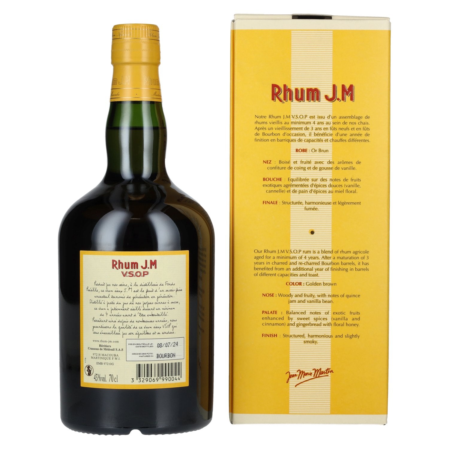 Rhum J.M Vieux Agricole V.S.O.P 43% Vol. 0,7l in Geschenkbox