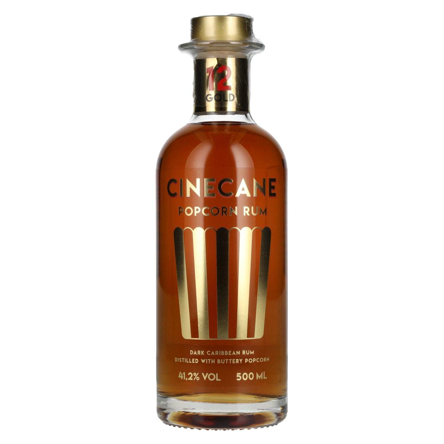 Cinecane 12 Gold POPCORN Rum 41.2% Vol. 0.5l