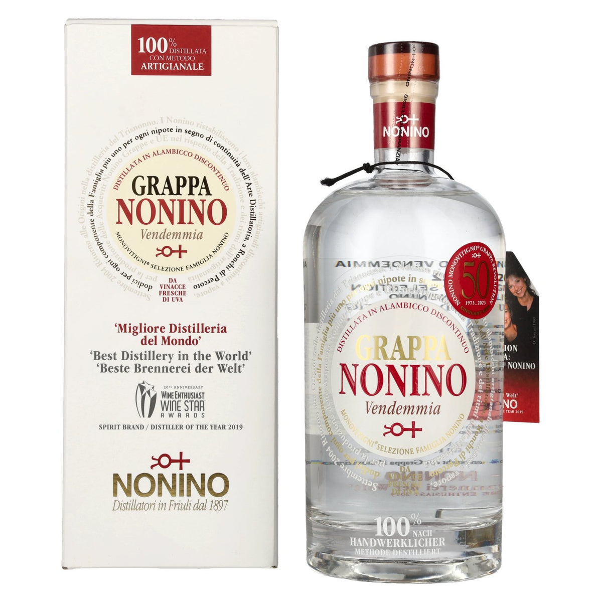 Nonino Grappa Monovitigni Vendemmia 40% Vol. 0,5l in Geschenkbox