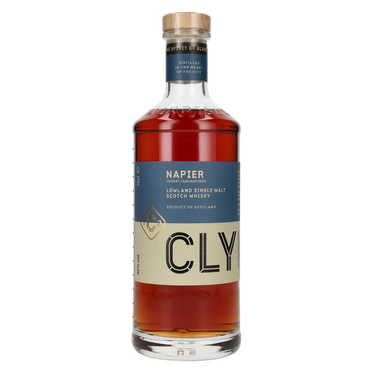 Clydeside NAPIER Sherry Cask-Matured Lowland Single Malt 46% ABV 0.7l