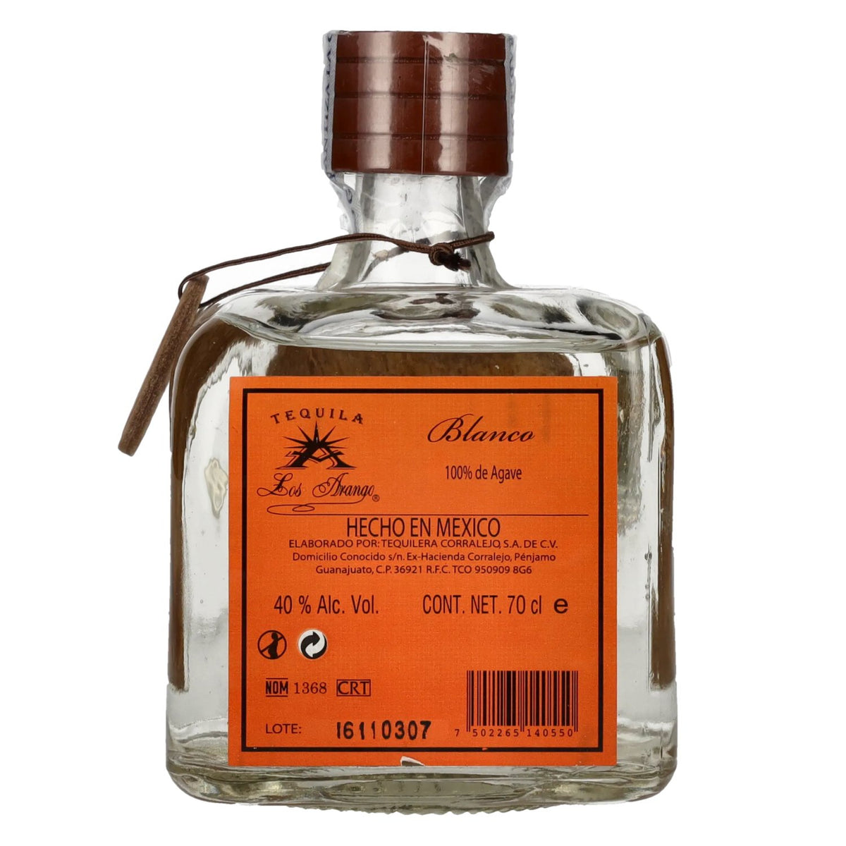 Los Arango Tequila Blanco 100% Agave 40% ABV 0.7l