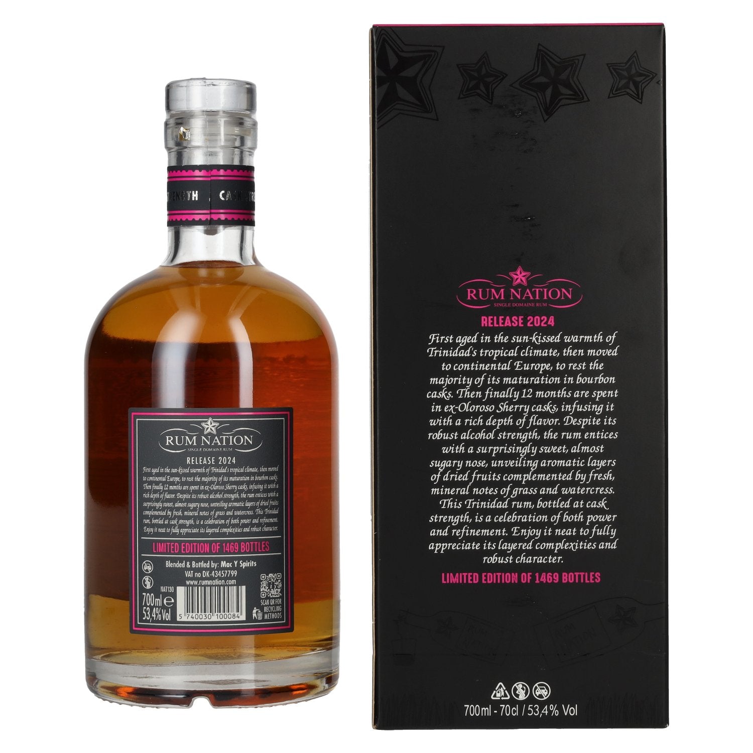 Rum Nation 12 Years Old Trinidad Rum Cask Strength Limited Edition 2024 53,4% Vol. 0,7l in Geschenkbox