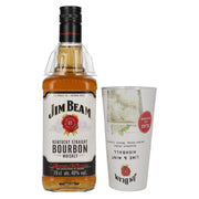 Jim Beam Kentucky Straight Bourbon Whiskey 40% Vol. 0.7l with Highball Glass