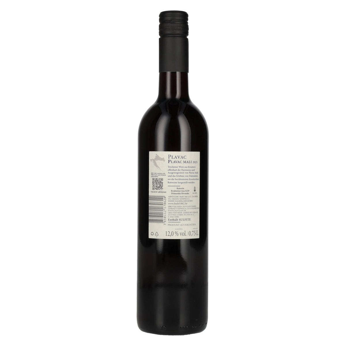 Badel Plavac Mali 2025 12% ABV 0.75 l