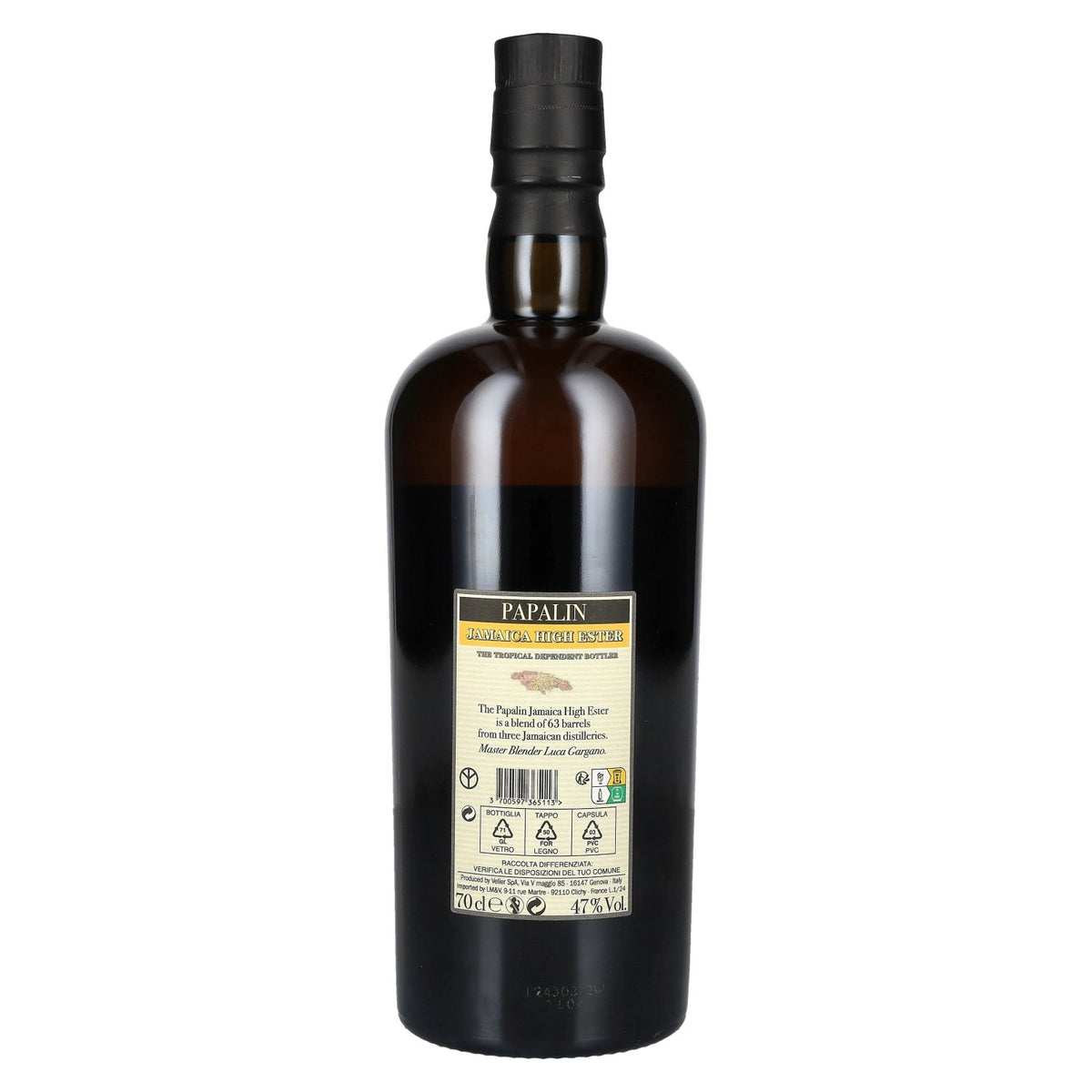 Papalin 5-Year-Old Jamaica High Ester Rum 47% ABV 0.7l