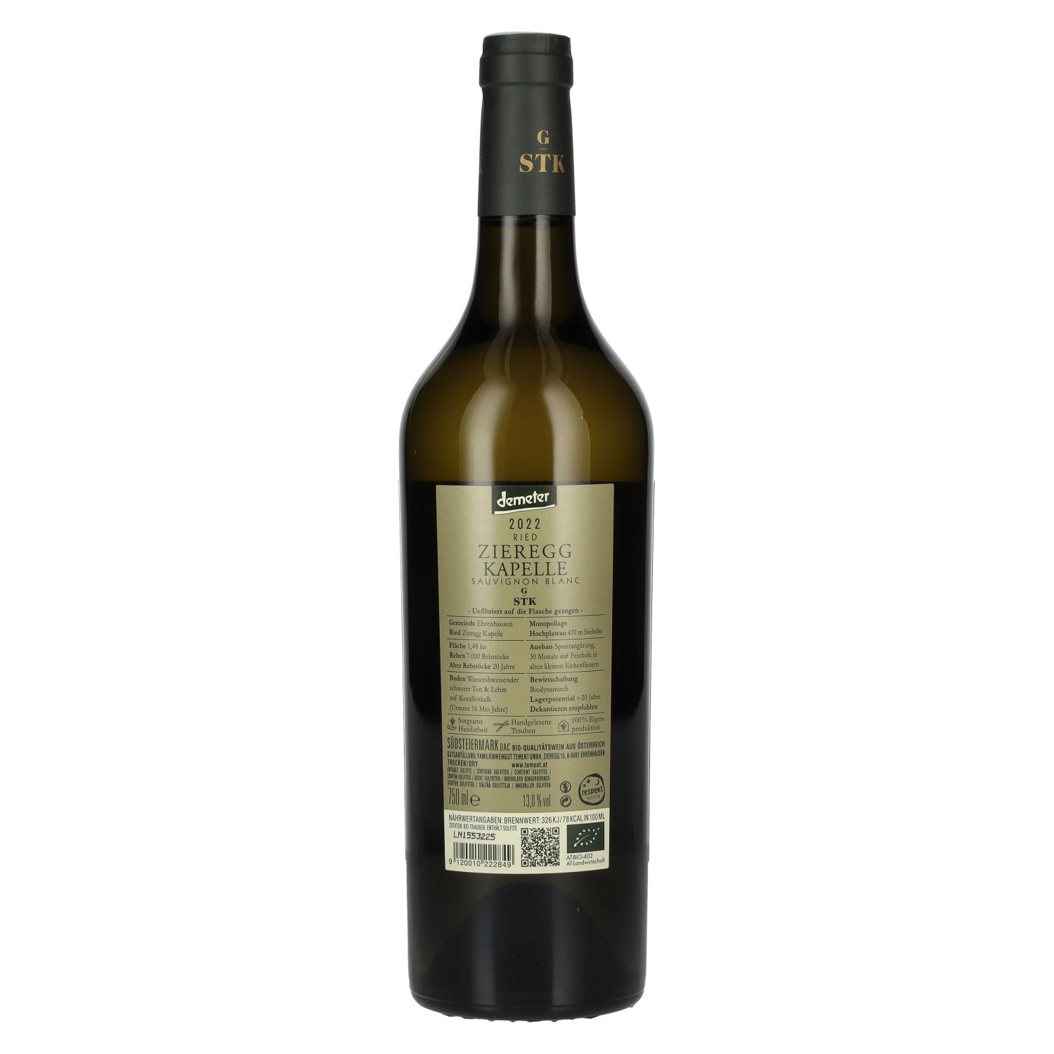 Tement Sauvignon Blanc Ried Zieregg Kapelle Südsteiermark DAC 2022 13% Vol. 0,75l