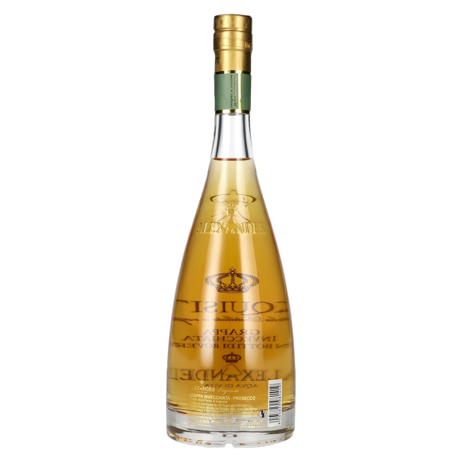 Bottega Alexander Exquisite Aqva Di Vita Grappa Invecchiata Prosecco 38% Vol. 0,7l
