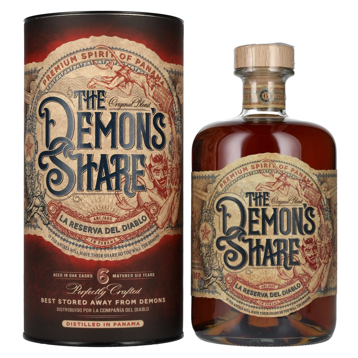 The Demon's Share 6 Years Old Spirit Drink 40% Vol. 0,7l in Geschenkbox