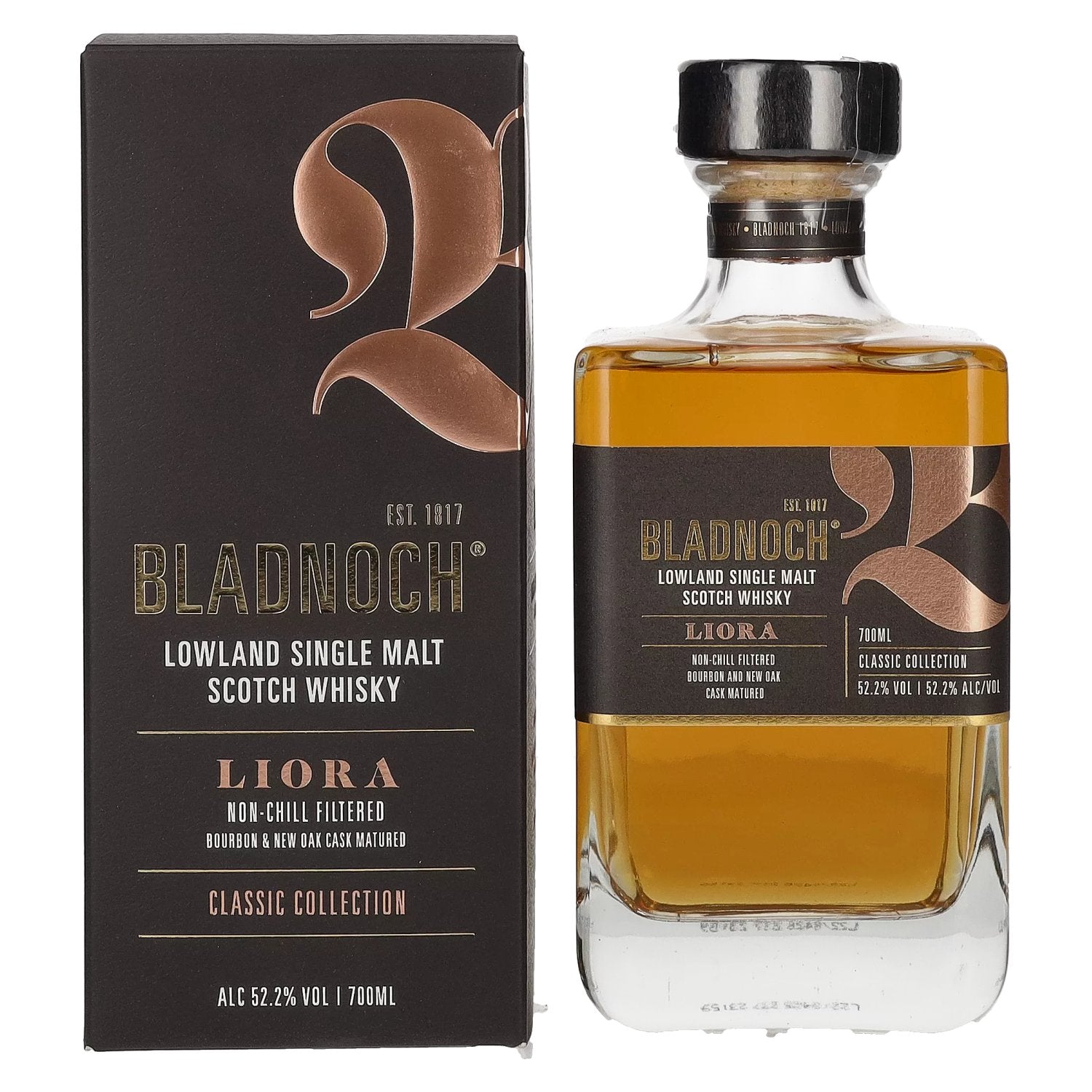 Bladnoch LIORA Lowland Single Malt Scotch Whisky 52.2% Vol. 0.7l in gift box