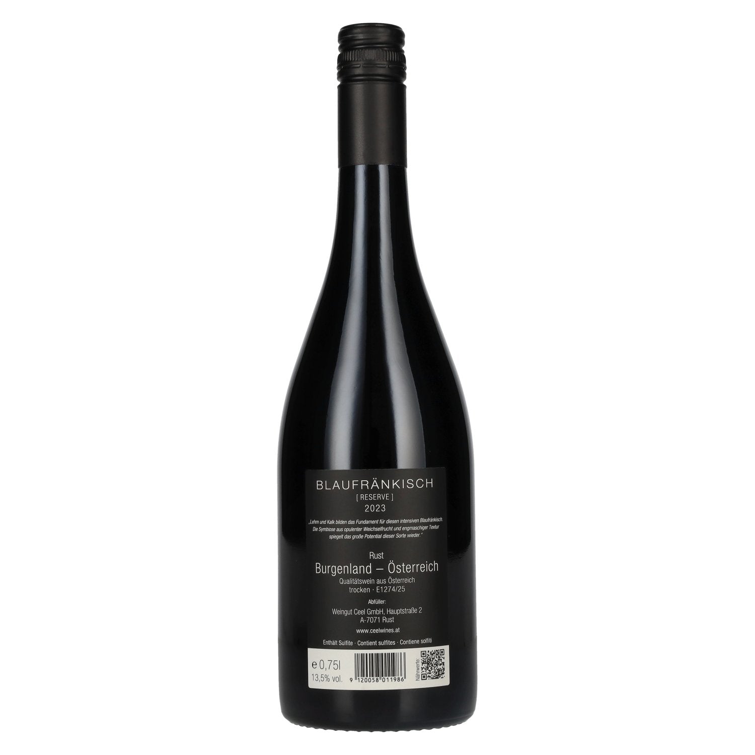 Ceel Blaufränkisch Reserve 2023 13,5% Vol. 0,75l