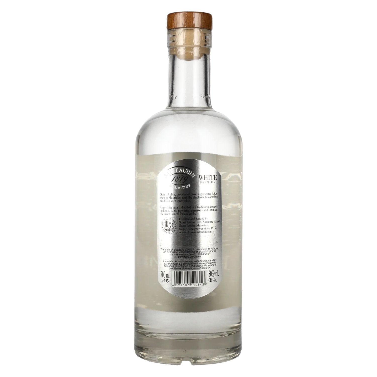 Saint Aubin WHITE Premium Rum 50% Vol. 0,7l