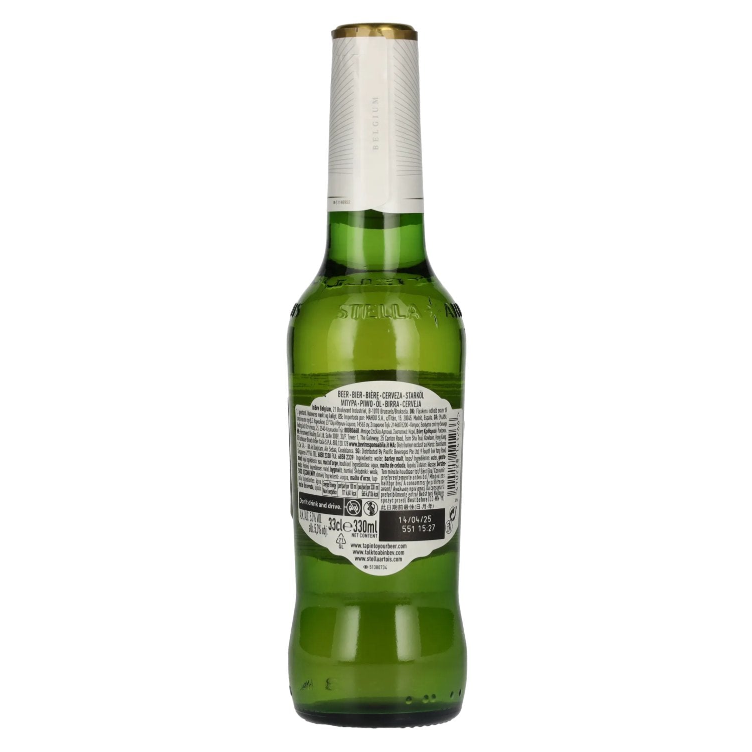 Stella Artois Premium Lager Beer 5,2% Vol. 0,33l