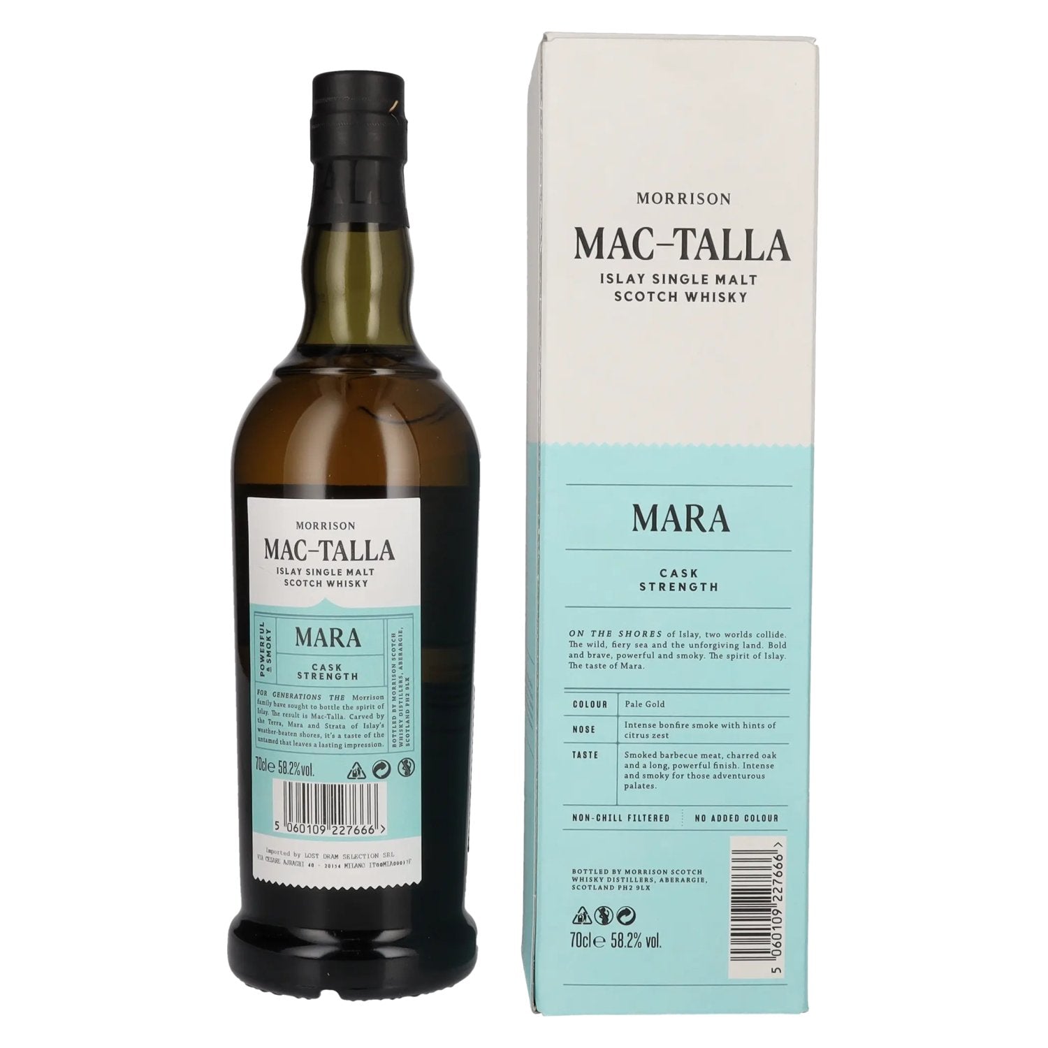 Mac-Talla Morrison MARA Cask Strength Islay Single Malt Scotch Whisky 58.2% Vol. 0.7L in Gift Box