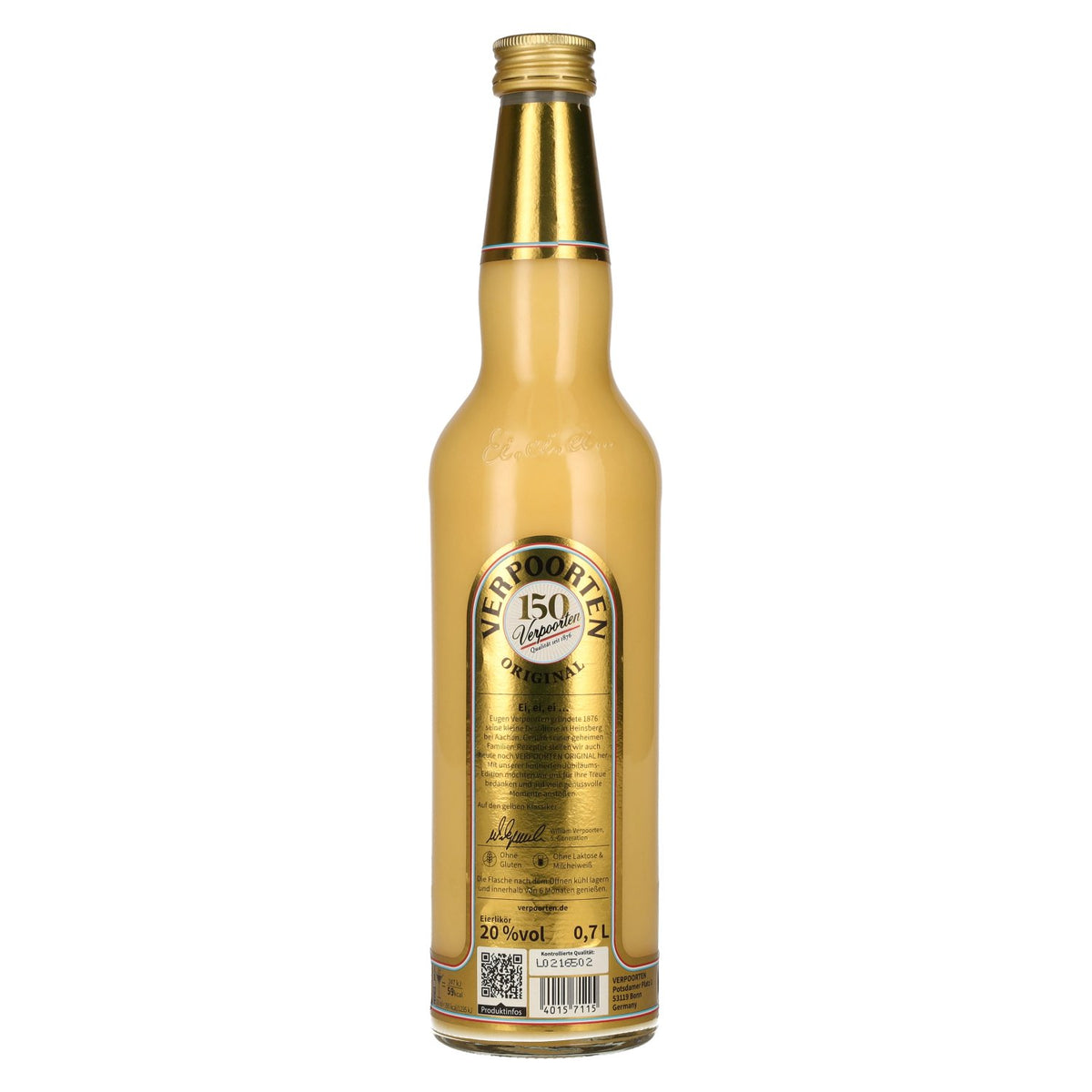 Verpoorten Original Egg Liqueur 20% ABV 0.7l