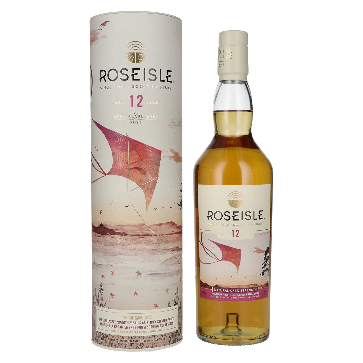 Roseisle 12 Years Old ORIGAMI KITE Single Malt Special Release 2023 56.5% Vol. 0.7L in Gift Box