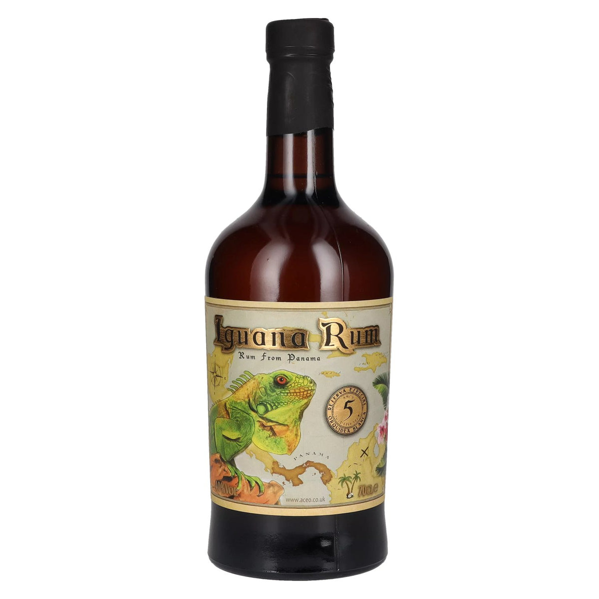 Iguana 5-Year-Old Rum from Panama, 40% ABV, 0.7 litres