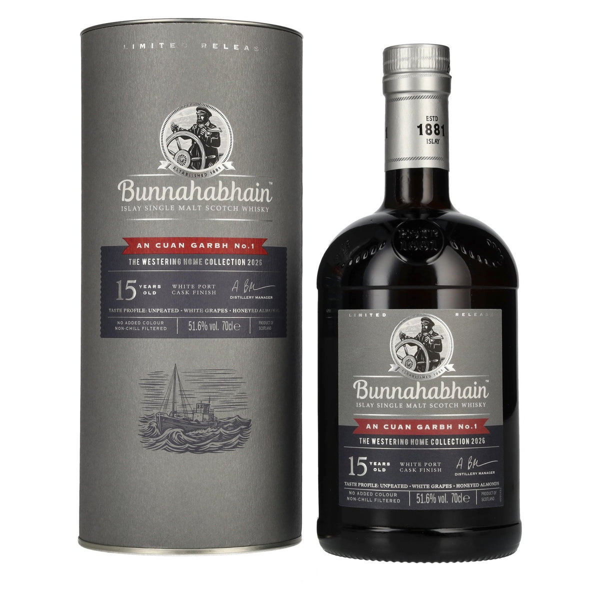 Bunnahabhain 15 Years AN CUAN GARBH No. 1 The Westering Home Collection Release 2026 51.6% ABV 0.7l in a gift box