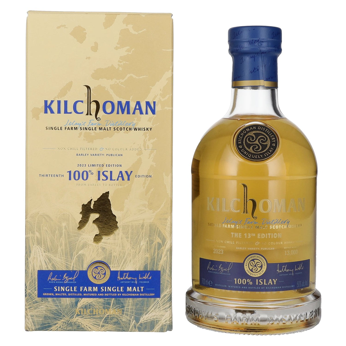 Kilchoman 100% Islay The 13th Edition 2023 50% Vol. 0.7L in gift box