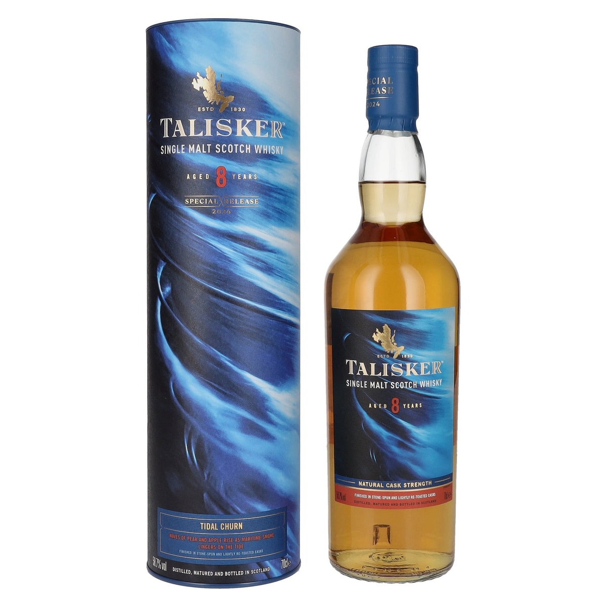 Talisker 8 Years Old Tidal Churn Single Malt Special Release 2024 58.7% Vol. 0.7l in Gift Box