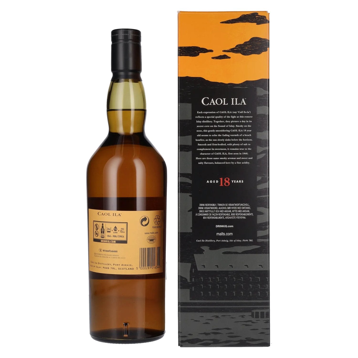 Caol Ila 18 Years Old Islay Single Malt 43% Vol. 0,7l in Geschenkbox