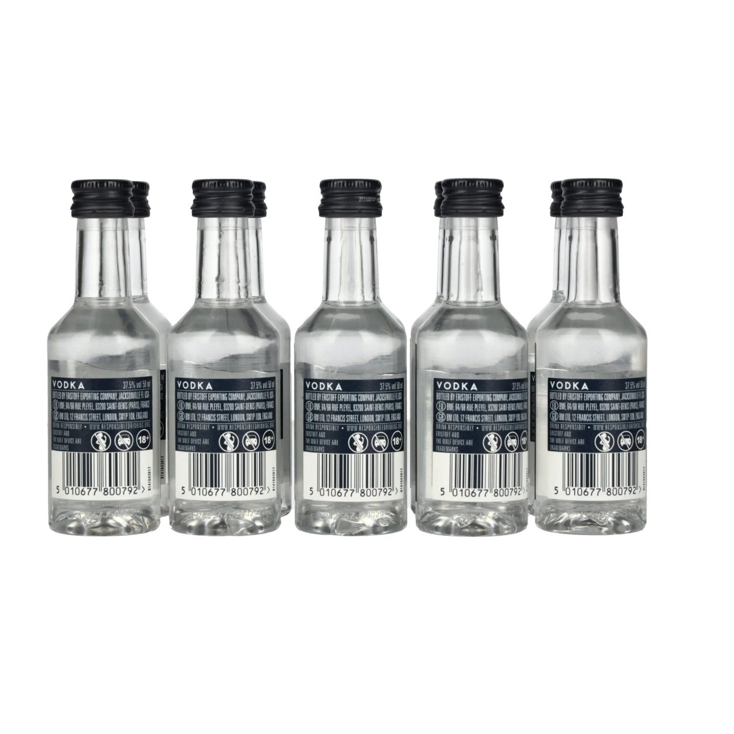 Eristoff Premium Vodka 37.5% Vol. 10x0.05l PET
