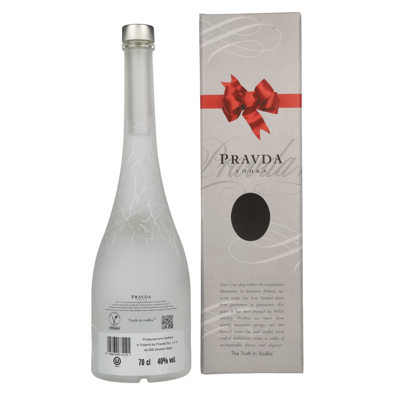 Pravda Vodka 40% Vol. 0,7l in Geschenkbox