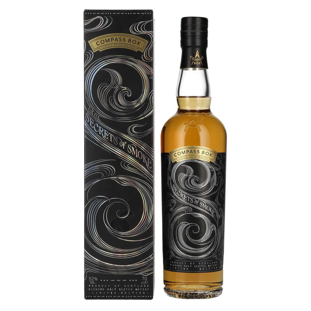 Compass Box SECRETS OF SMOKE Blended Malt Scotch Whisky 52% Vol. 0.7l in Gift Box