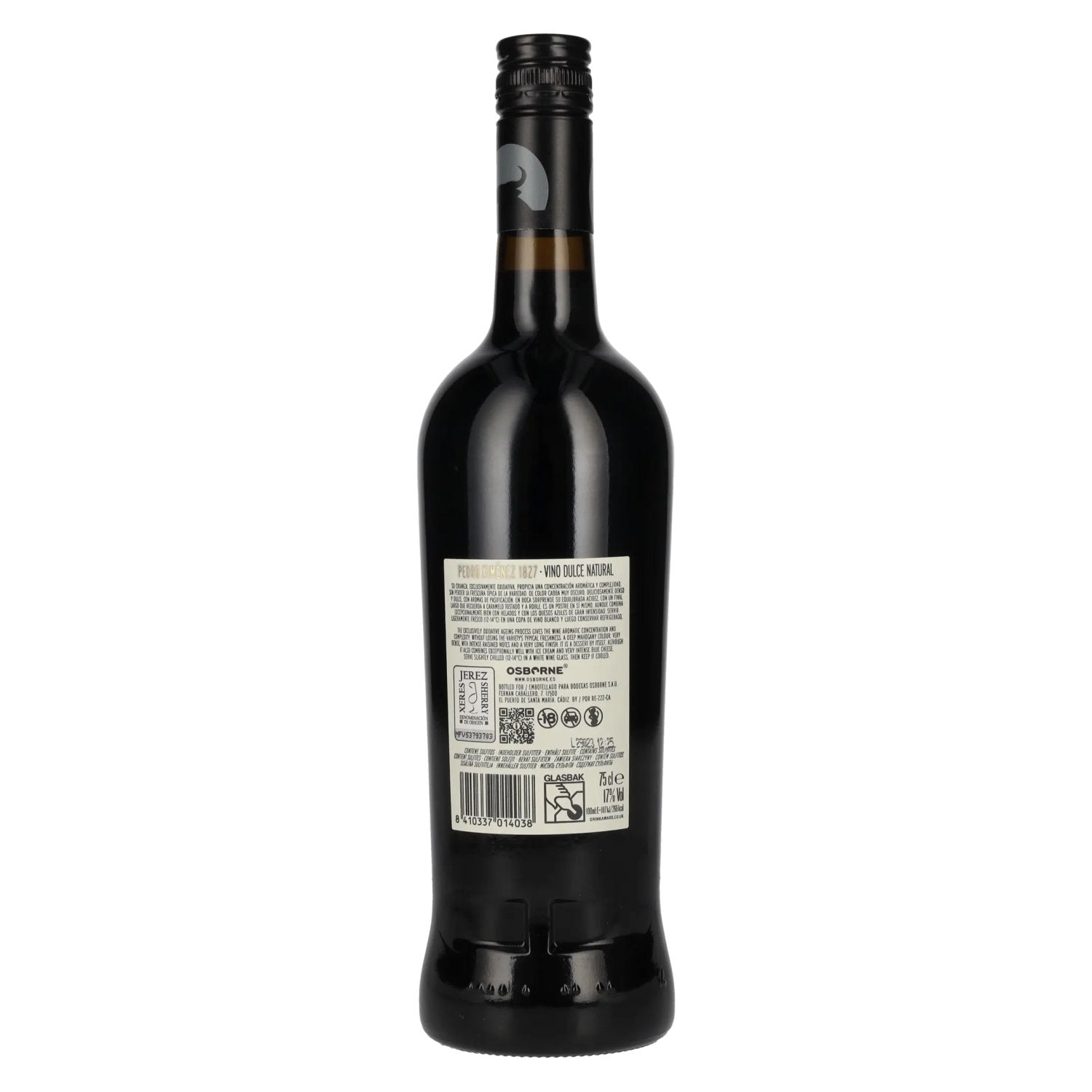 Osborne Pedro Ximénez 1827 Sherry 17% Vol. 0.75L
