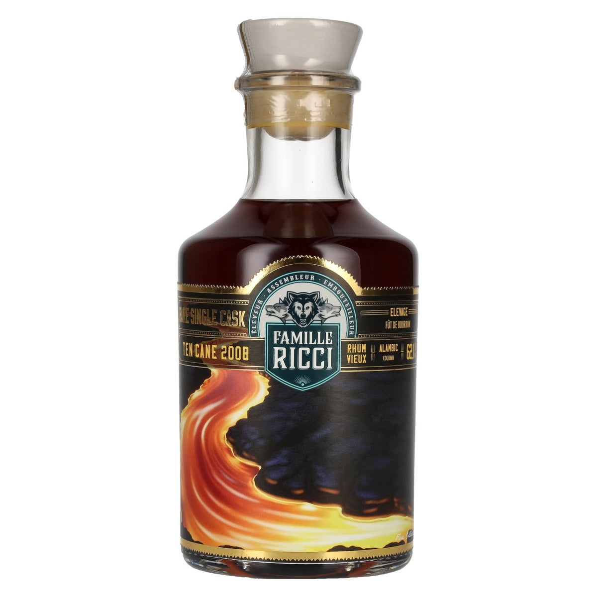 Famille Ricci Ten Cane Rare Single Cask Rhum Vieux 2008 62,1% Vol. 0,5l