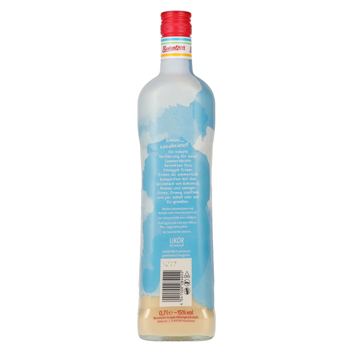 Berentzen Coco Pineapple Cream Liqueur 15% ABV 0.7l