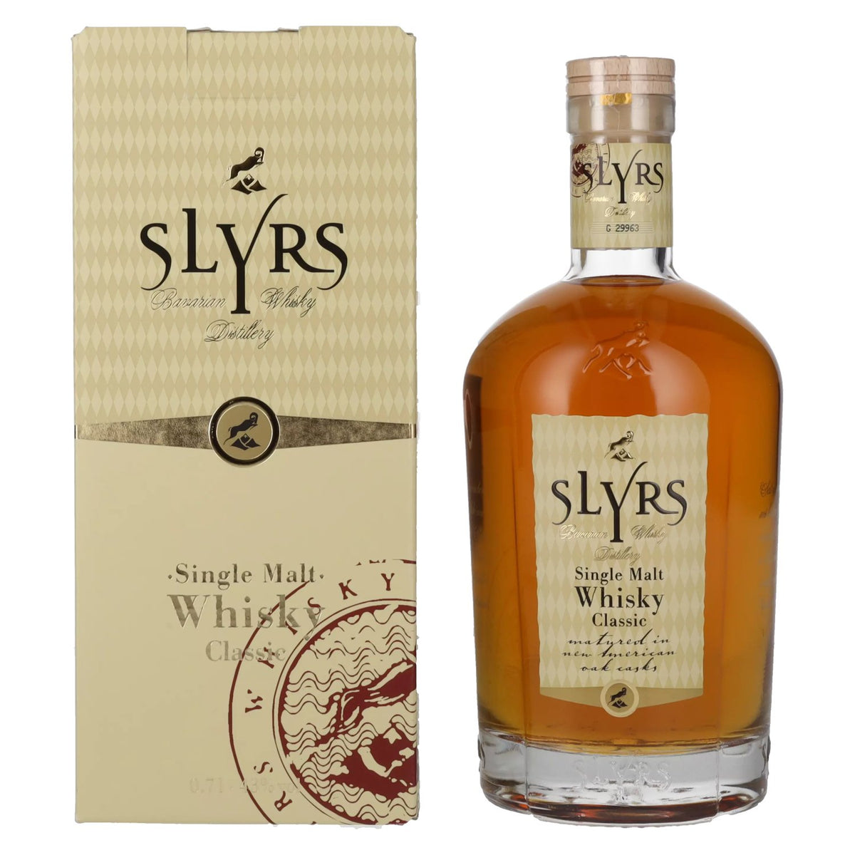Slyrs CLASSIC Bavarian Single Malt Whisky 43% Vol. 0,7l in Geschenkbox