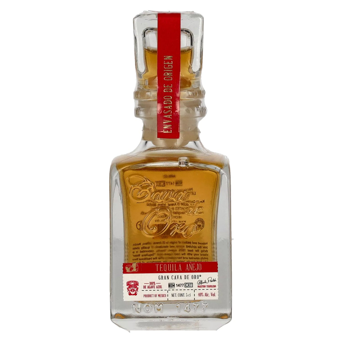 Gran Cava de Oro Tequila AÑEJO 100% Blue Agave 40% Vol. 0.05l