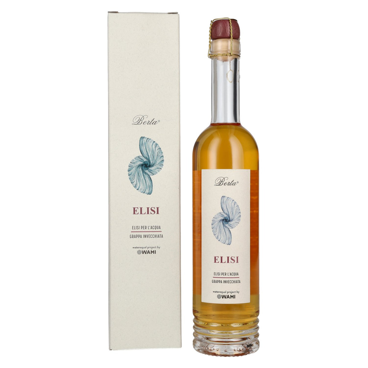 Berta Grappa Elisi per L'Acqua Aged Grappa 43% Vol. 0.5l in gift box